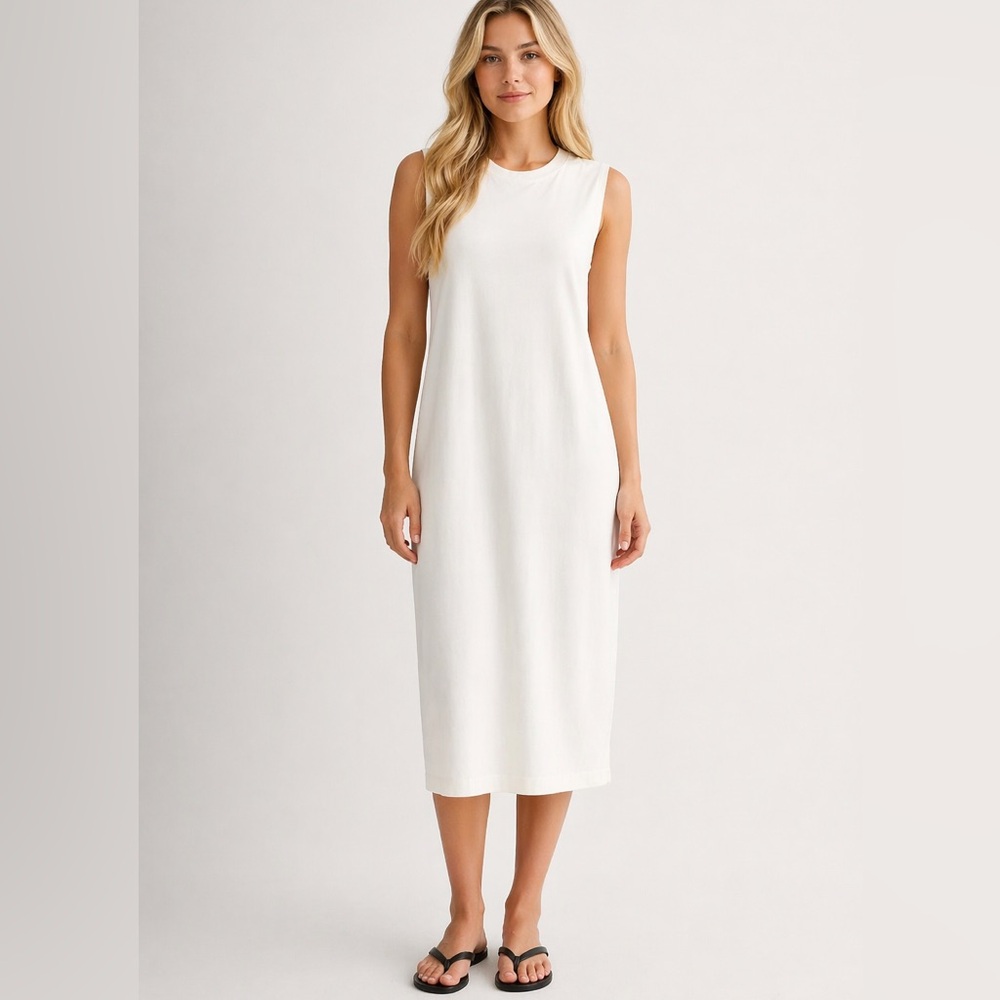 NWOT Everlane The Organic Cotton Weekend Tank Dress Size M - Picture 1 of 10